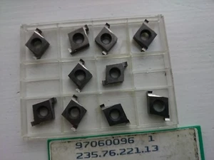 10 Widia carbide grooving inserts 2.3mm TTX ( 2.30 groove 2.3 external rh ) - Picture 1 of 2