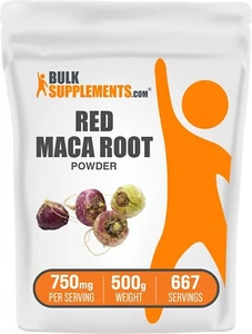 BulkSupplements Red Maca Powder - 750mg per Serving - Picture 1 of 12