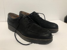 Salvatore Ferragamo Sport Vintage Womens Size 7 3A Black Tie Shoes S18