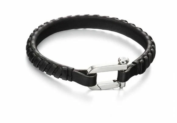 Fred Bennett  Plaited Leather Clasp Bracelet (21cm) B5002 - Image 1 of 1