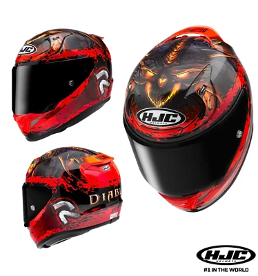 Casco Moto Integrale Hjc RPHA 12 DIABLO BLIZZARD Taglia xs - Immagine 1 di 4