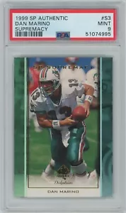 Tarjeta de Supremacía Auténtica Dan Marino (PSA 9) 1999 SP #S3 - Imagen 1 de 2