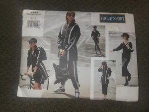 VOGUE SPORT Misses' Jacket,Dress,Top,Shorts,Pants Pattern 1443 SZ 18-22 UC FF - Foto 1 di 3