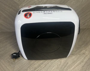 Trituradora de papel Rexel 5 hojas blanco y negro - Probada y funcionando - Imagen 1 de 7