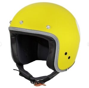 Vespa Colours Sun Yellow Open Face Motorcycle Helmet New 606421M0