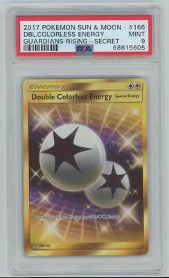 Pokemon Guardians Rising Double Colorless Energy Gold Full Art 166 - PSA 9 Mint - Image 1 of 2
