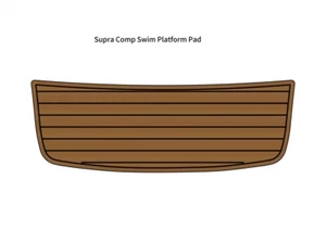 Supra Comp Swim Platform Step Pad Boat EVA Foam Faux Teak Deck Floor Mat - Picture 1 of 18