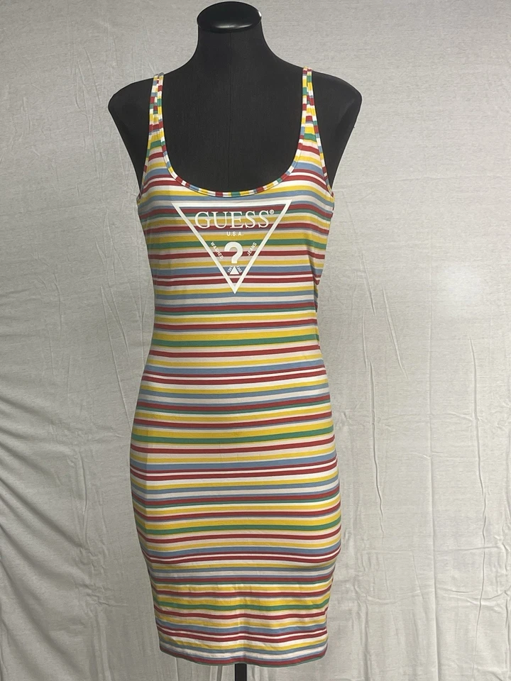 Vestido de mujer GUESS a rayas talla mediana Foto 1 de 1
