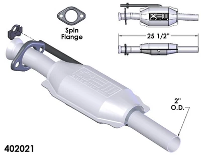 Convertidor catalítico para Ford Tempo 1985-1986 2,3 L L4 GAS OHV Foto 1 de 2