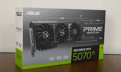 ASUS PRIME-RTX5070TI-O16G GeForce RTX 5070 Ti PRIME OC Graphics Card 16GB GDDR7 - Image 1 of 3