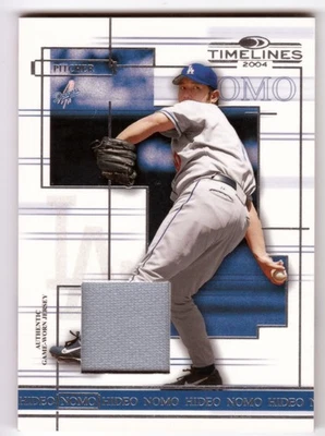 Camiseta Donruss Timelines 2004 Hideo Nomo reliquia Foto 1 de 2