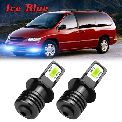 Par de bombillas LED antiniebla azul para Dodge Caravan 1996-1999 2000 combo Foto 1 de 4