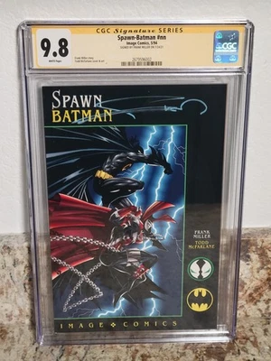 Quadrinhos Spawn/Batman #nn Image 1994 CGC 9.8 arte McFarlane assinada por Frank Miller - Imagem 1 de 3