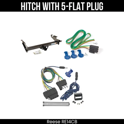 Enganche de remolque + cableado de 5 vías para camioneta Chevy GMC serie G 78-96 excepto parachoques escalonado Foto 1 de 4