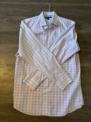 Camisa para hombre Banana Republic calce clásico camisa de algodón a cuadros con botones talla grande Foto 1 de 3