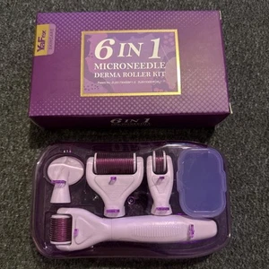 NEW MICRONEEDLE DERMA ROLLER KIT 6 In 1 - Picture 1 of 3