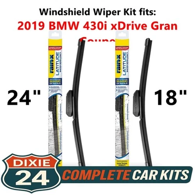 Rain-X Latitude Wiper Kit fits: 2019 BMW 430i xDrive Gran Coupe (24" & 18") Foto 1 de 4