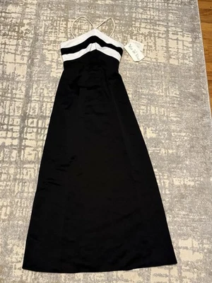 Black and White Halter Dress, Formal - Image 1 of 4