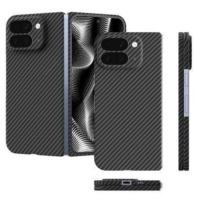Ultra Slim Real Aramid Carbon Fiber Case Cover For Google Pixel 10 Pro Fold - Image 1 of 4