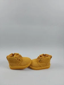 UGG Boots Yellow Neumel II Toddler Chukka Lace Up Size 8C - Picture 1 of 8