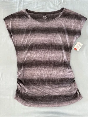 Reebok Ropa deportiva ligera Top fruncido lateral negro talla L nueva con etiquetas Foto 1 de 4