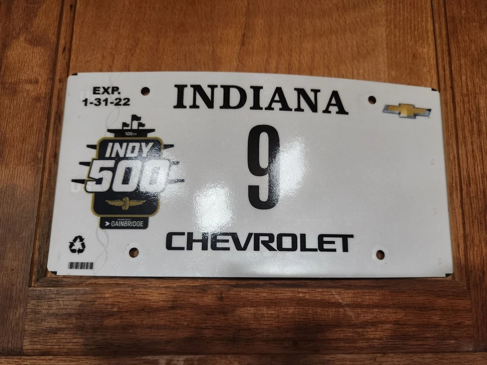 2021 Indianapolis 500 License Plate #9 Pace/ Parade Car - Image 1 of 1