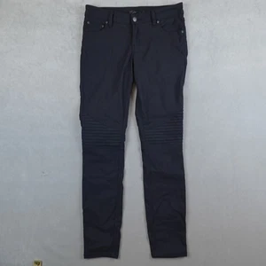 Prana Brenna Pants Womens 4 Black Moto Skinny Stretch W4BREN315 - Picture 1 of 10