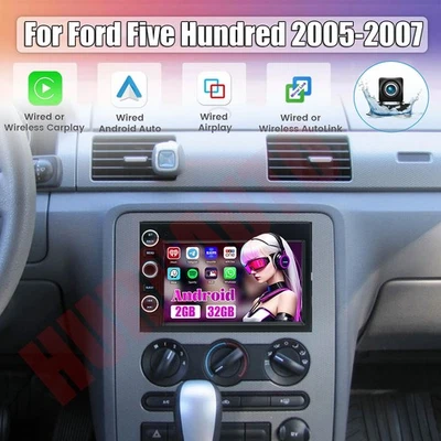 7"" para 2005-2007 Ford Five Hundred Carplay rádio estéreo carro Android 13 GPS navegação - Imagem 1 de 4