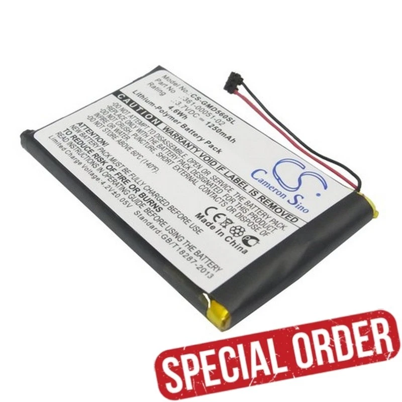 Battery Cell for CE Garmin Nuvi 2497 1250mah Li-pl