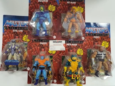 Masters of the Universe - He-Man Skeletor Faker Evil Lyn Mer Man Fisto - Bundle - Immagine 1 di 4