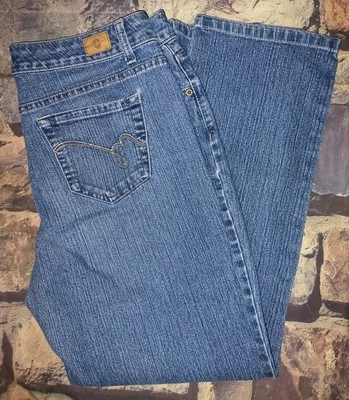 Pantalones de mezclilla acampanados Bandolinoblu Mandie para mujer 14 promedio tiro alto  Foto 1 de 4