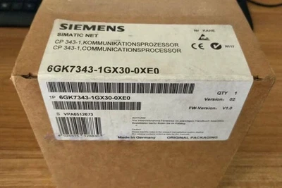 ONE Siemens PLC 6GK7 343-1GX30-0XE0 6GK7343-1GX30-0XE0 NEW - Image 1 of 2