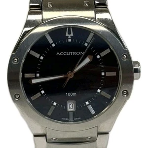 Bulova Accutron A3 Stainless Steel Blue Quartz Carbon Fiber Dial 37mm Watch  - Picture 1 of 5