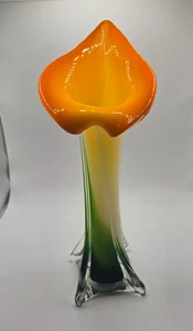 Murano Stil mundgeblasene Kunstglas Vase - Bild 1 von 6