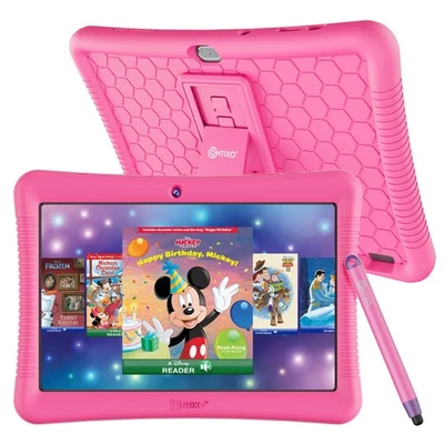 Contixo K102 Pink Kids Tablet 2Gb Ram 32Gb Storage Preloaded Disney Content - Image 1 of 4