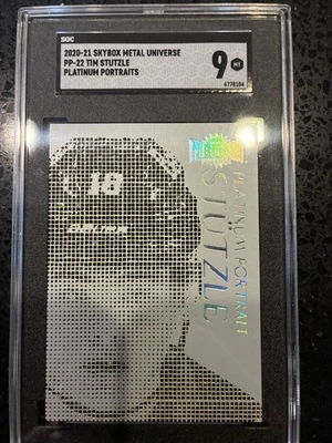 2020-21 skybox metal universe Tim Stutzle Platinum Portraits SGC 9 - Image 1 of 2