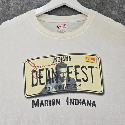 Camiseta James Dean Fest 50 Aniversario 2005 Marion Indiana XL Chase Authentics Foto 1 de 4