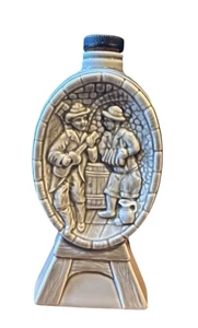 Vintage Jim Beam Whiskey Decanter Musicians On A Wine Cask EMPTY Gray sage - Picture 1 of 12