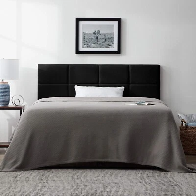 Lucid Mid-Rise Square Upholstered Headboard Attached Frame Wall Mount FULL XL - Image 1 of 4