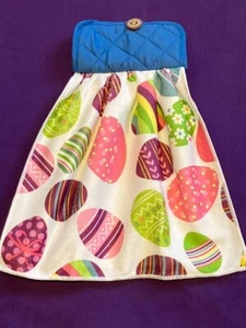 Easter Decorative Easter Eggs Easter Kitchen Oven Door Hanging Towel   - Picture 1 of 1