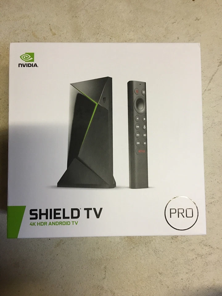 NVIDIA - SHIELD Android TV Pro - 16 GB - 4K HDR Reproductor multimedia de transmisión - Nuevo EN caja Foto 1 de 1