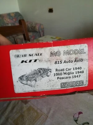 Ferrari Auto Avio 815 Mille Miglia 1940  Kit MG Model 1:18 No Engine Ascari - Immagine 1 di 4