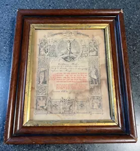 Leopold Gast Lithographie 1874 religiöse Konfirmation deutsche Familie Bohn Ohio - Bild 1 von 6