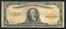 FR. 1173 1922 $10 TEN DOLLARS GOLD CERTIFICATE CURRENCY NOTE (D)