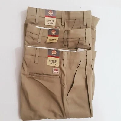 Pantalones de uniforme de trabajo Red Kap para hombre caqui marrón talla 30 X 37U venta al por menor $31 cada uno Foto 1 de 4