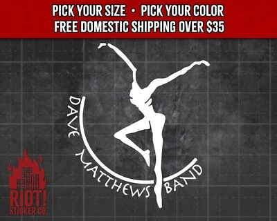 Dave Matthews Band Fire Dancer Decal for Car Sticker for Laptop Tumbler, Bottle - Image 1 of 4
