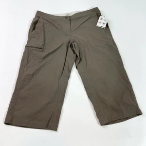 L.L. Bean Shorts Womens 14P Gray Comfort Trail Crop Pants NWT - Picture 1 of 13