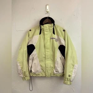 SPYDER Ski Coat Kids Neon Light Green Zip Up Winter Jacket Snowboarding Size 16 - Picture 1 of 16