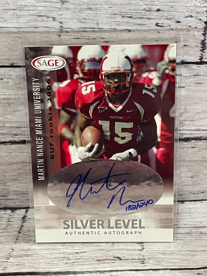 2006 SAGE Autographs Silver #A37 Martin Nance - Image 1 of 1