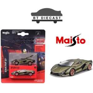 MAISTO SPEED ICONS LAMBORGHINI SIAN FKP 37 1/64 DIECAST MODEL GREEN 15700-24 F - Picture 1 of 1